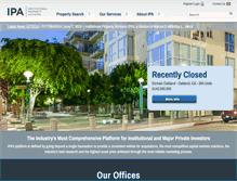 Tablet Screenshot of institutionalpropertyadvisors.com